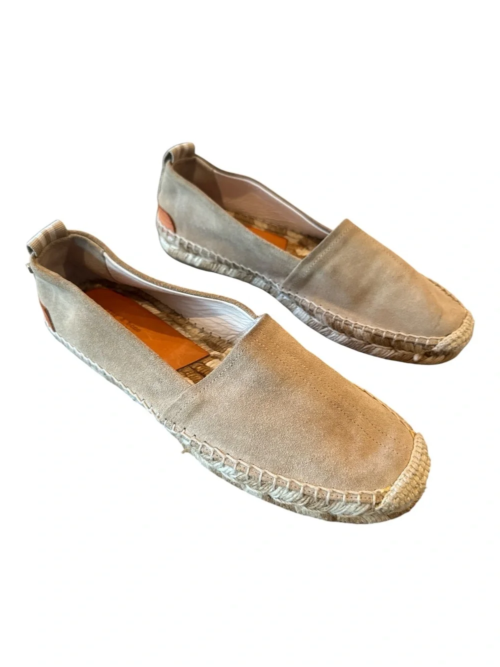 Rag & Bone Suede Espadrille Flats Taupe Size 39